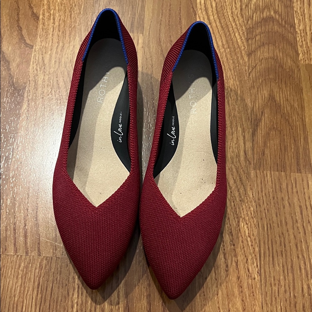 Rothy's Pointed High Heel Autumn Red